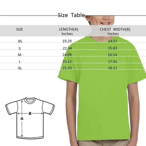 #6-15Y Custom Face Sunflower Kid's All Over Print T-shirt