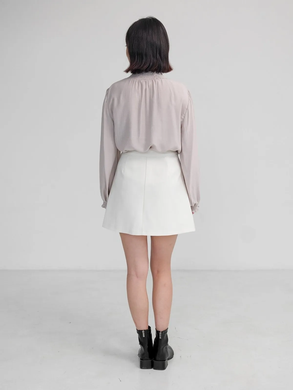 Abigail Shirred Puff Sleeve Top