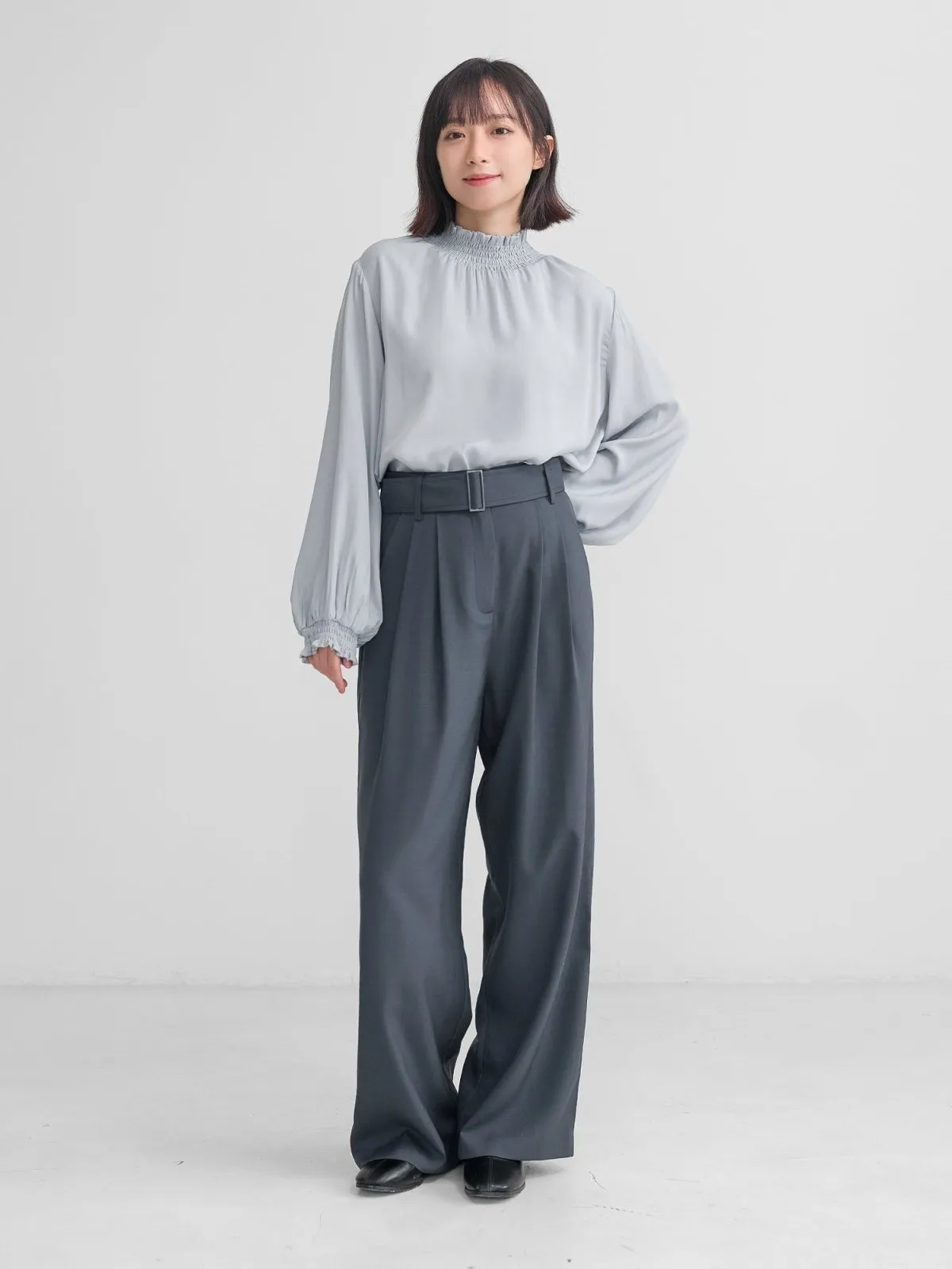 Abigail Shirred Puff Sleeve Top