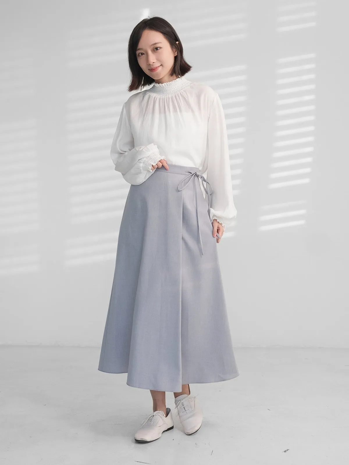 Abigail Shirred Puff Sleeve Top
