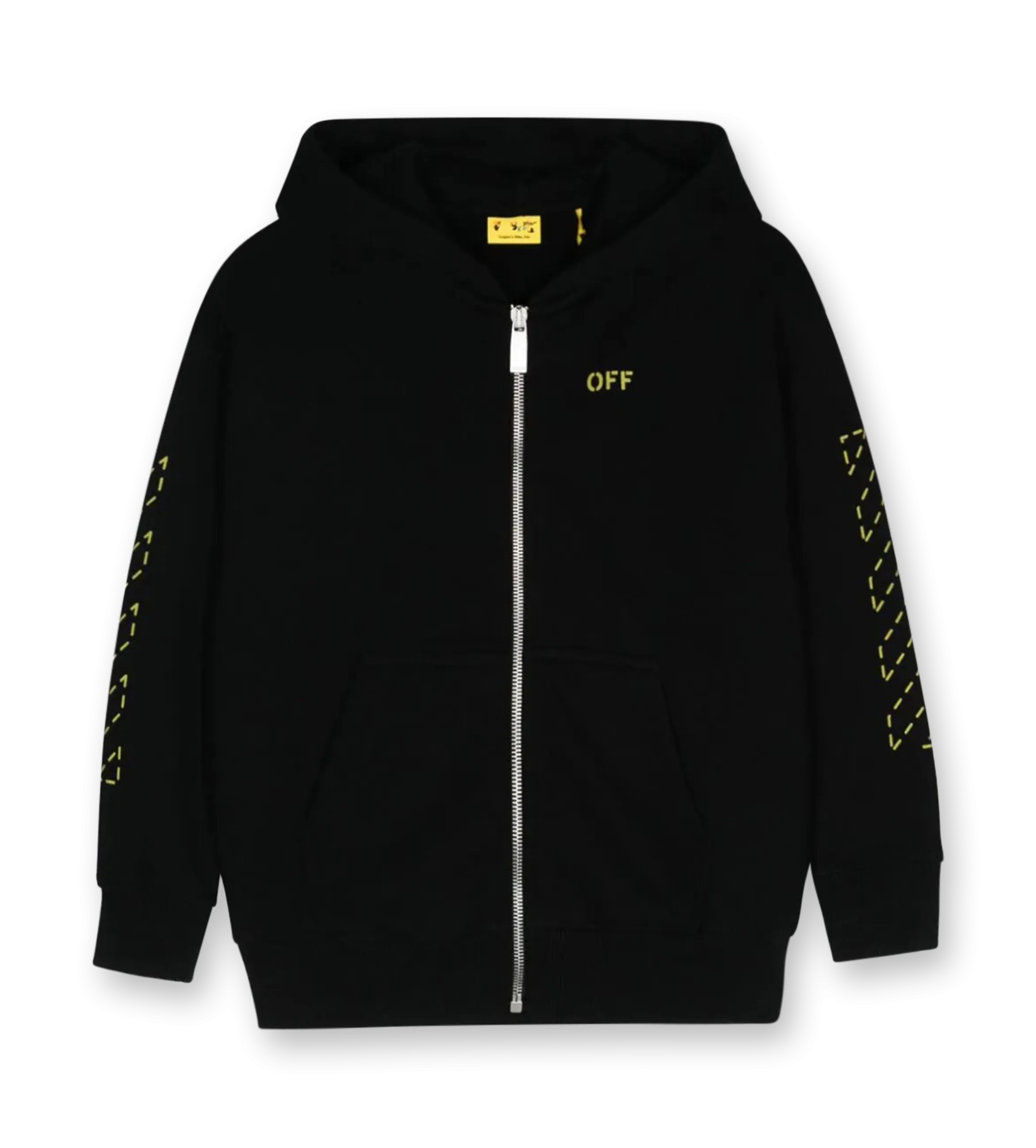 Arrow Zip-Up Hoodie Black