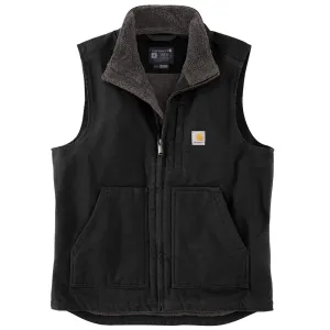 Carhartt Washed Duck Loose Fit Sherpa-Lined Mock Neck Gilet Vest 104277
