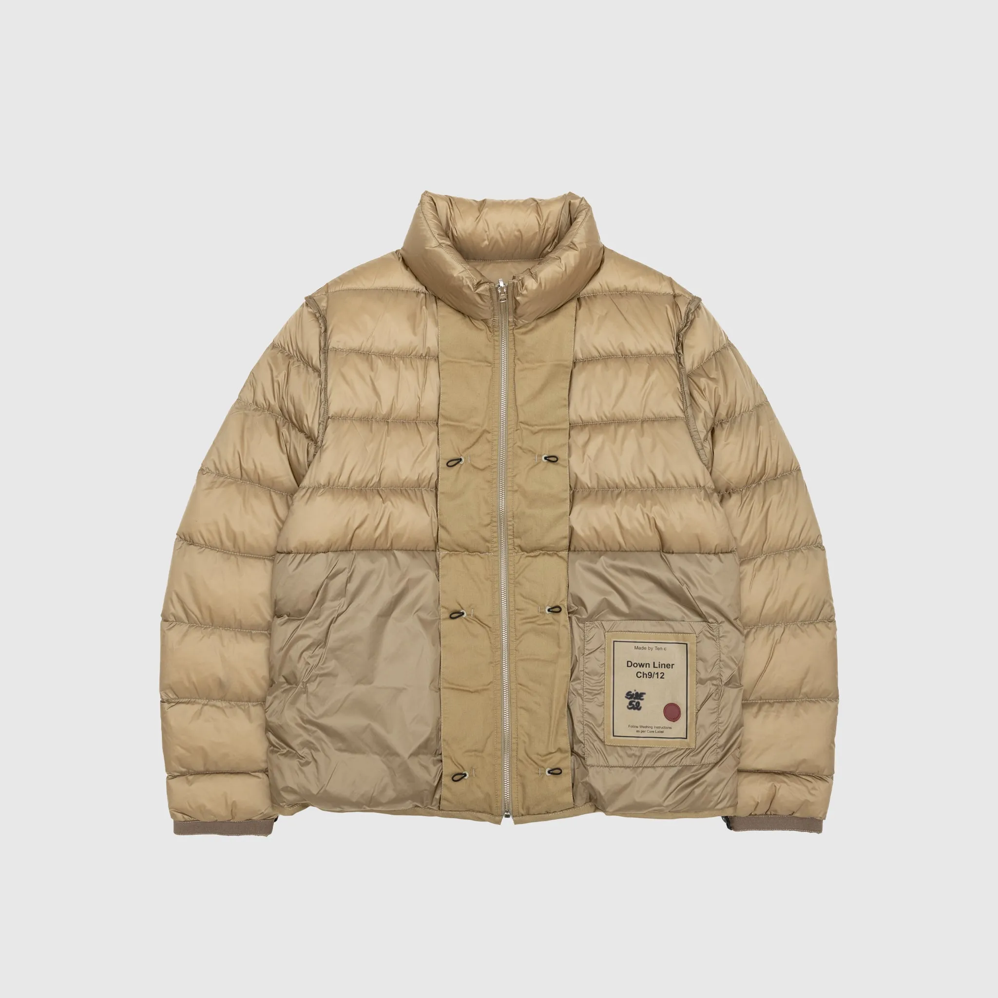 DOWN LINER WITH POCKETS