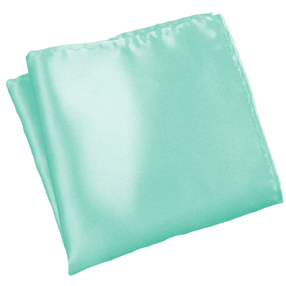 Light Turquoise [Silky Smooth] - Bow Tie and Pocket Square Matching Set