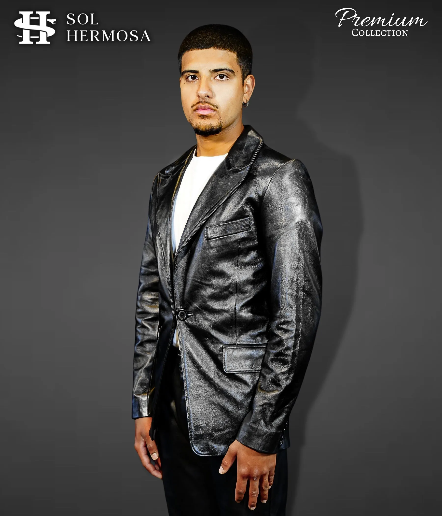Men's Genuine Leather Blazer - Fernandez