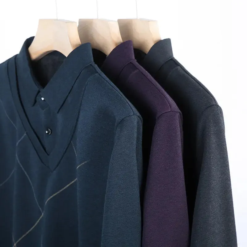 Spring And Autumn Men's Long Sleeve T-shirt